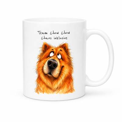Tasse 'Team Chow Chow' - Kaffeetasse mit Hunderasse