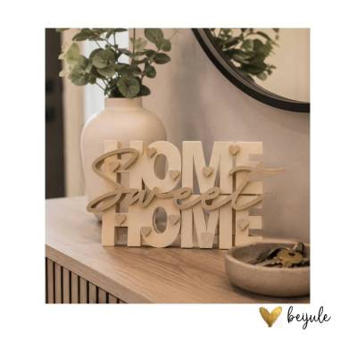 Schriftzug Home Sweet Home- 3D Druck - Farben individualisierbar
