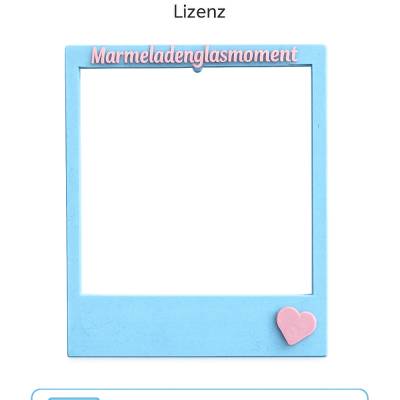 3D-Druck Fotorahmen – Digitale Datei mit kommerzieller Lizenz | Schriftzug "Marmeladenglasmoment"