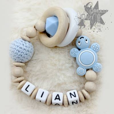 Personalisierter Greifling  / Baby Geschenk mit Namen / Geschenk zur Geburt oder Taufe