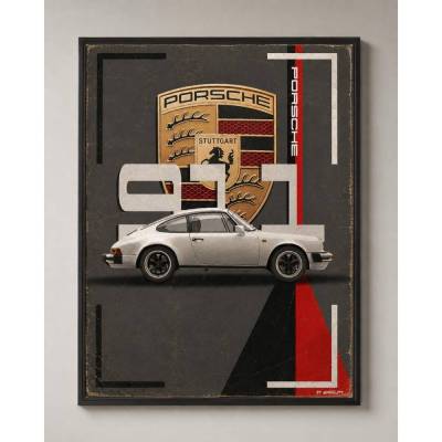 Porsche 911 G Model Poster – Auto Wandbild – Deko