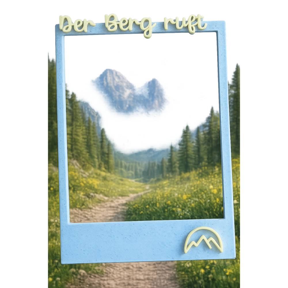 Der Berg ruft – Fotorahmen | Digitale STL & 3MF Datei | DIY 3D-Druck | Kommerzielle Lizenz inklusive Bild 1