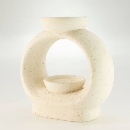 Duftlampe Keramik Aroma Zen - Kiesel Teelicht Diffusor