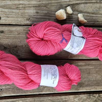 handgefärbtes Sockengarn - fuchsie - pink - SO517