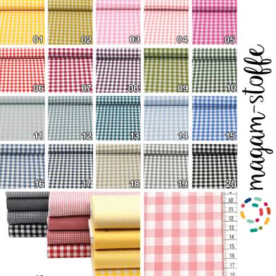 Baumwollstoff "Mona" Vichy Karo groß Kinder OEKO-TEX Stoff ab 50cm Meterware MAGAM-Stoffe kariert aus Niederlande
