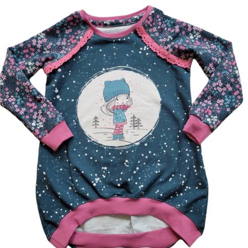 Pullover Vokuhila-Style / Wintergirl / Gr. 116
