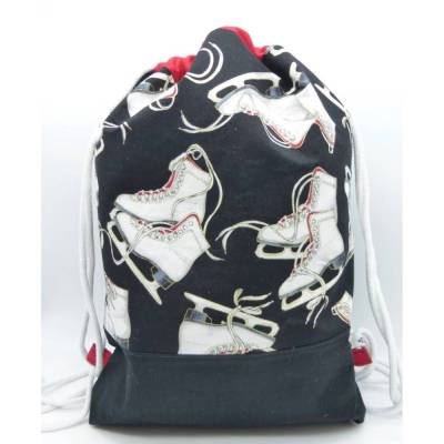 Rucksack Schlittschuhe, Eislaufen, Schlittschuhfahren,  Unikat von hessmade