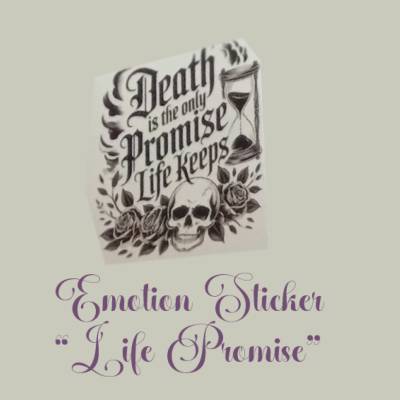 Promise of Life Sticker / Handmade / Aufkleber
