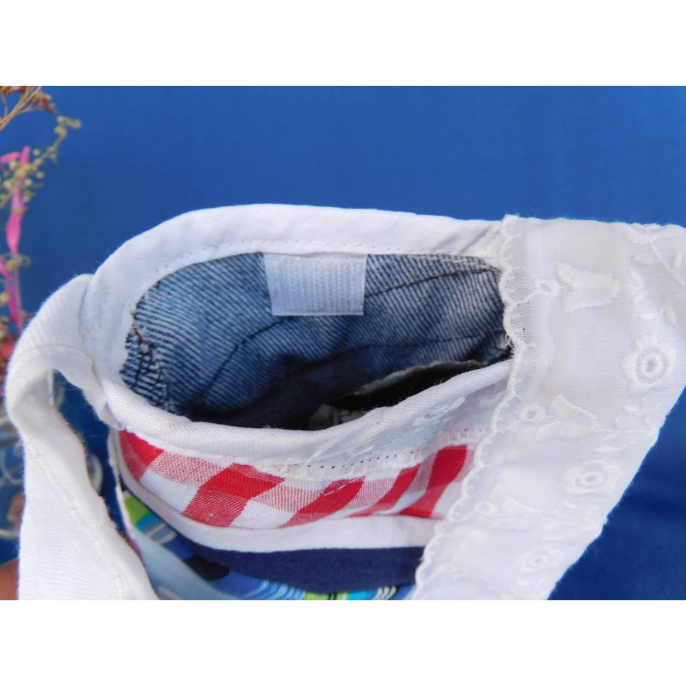 kleiner Stoffbeutel  Patchwork , bunte Taschen Damen , Geschenk Tasche Bild 6