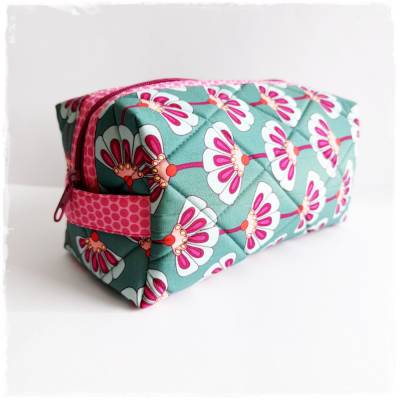 Boxy Bag Groß * Gesteppte Kosmetiktasche * Unikat * Gequiltet * Handarbeitstasche * Projekttasche