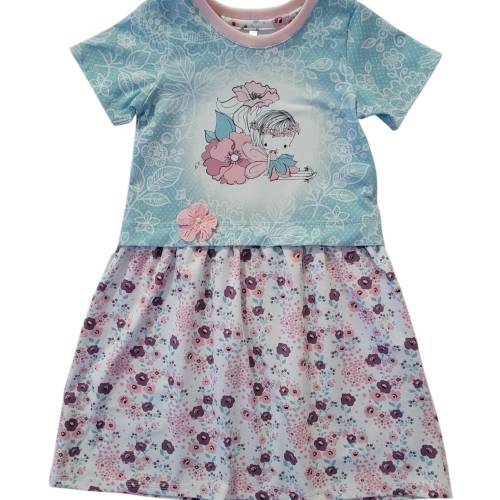 Mädchen-Kleid "Lace-Fee türkis" Gr. 110