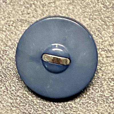 Designer-, Stegknopf graublau mit chromefarbener Einlage Packung 25 g (ca.10 Stück)