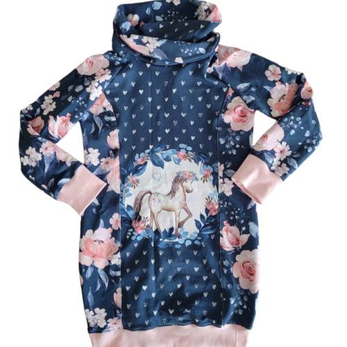 Mädchen Long-Pullover "DreamHorse Serie blau" Gr. 122