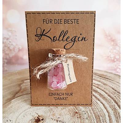 personalisierbares Geschenk Kollegin Dankeschön Karte, Geschenk Büro Abschied Kollegin Neuer Job Jobwechsel Arbeit,
