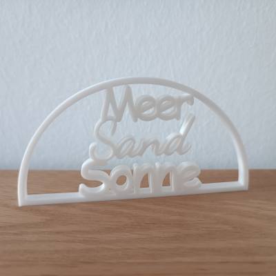 Personalisierter 3D Schriftzug mit 3 Wörtern | Wunschfarbe | Individuelle Deko & Geschenkidee