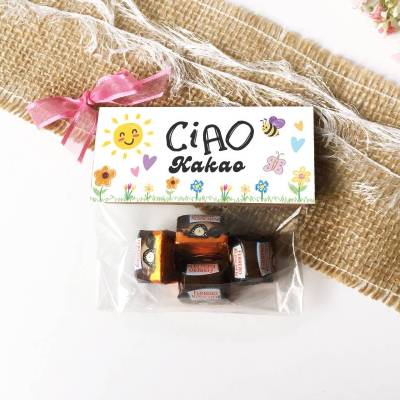 Ciao Kakao Tütenverschluss Druckvorlage – Abschiedsgeschenk Kindergarten & Erzieher – PDF Vorlage DIY Tütentopper