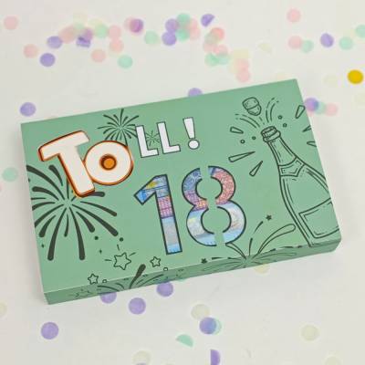 Toffifee Banderole 18. Geburtstag | Toll! 18 Geldgeschenk Vorlage | Geschenk zur Volljährigkeit | PDF zum Ausdrucken