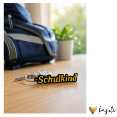 Schlüsselanhänger Schulkind- 3D Druck - Farben individualisierbar