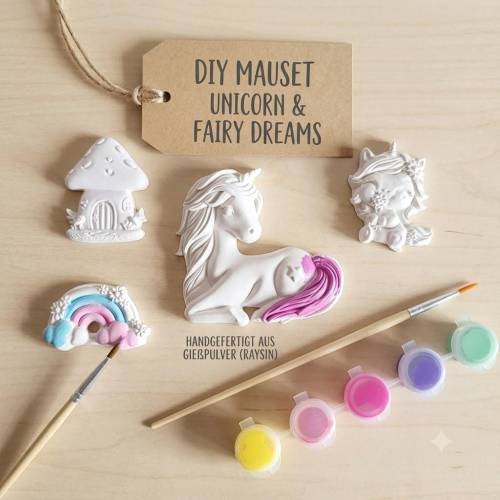 Malset Kinder Einhorn DIY Raysin Bastelset Ostern Geburtstag: Kreativer Malspaß & Magische Momente verschenken für klein
