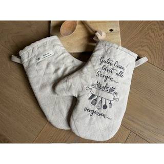 Ofenhandschuhe personalisiert, Leinen Bild 4