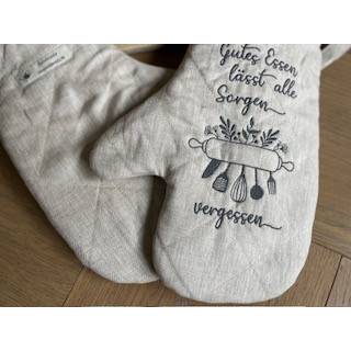 Ofenhandschuhe personalisiert, Leinen Bild 7
