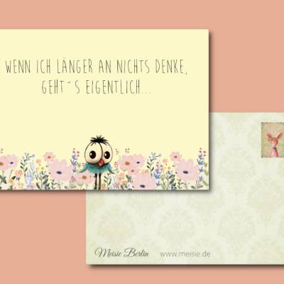 Postkarte Das schöne NICHTS