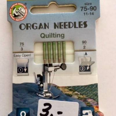 5 Organ Needles Quilting Nähmahschinennadeln 75-90