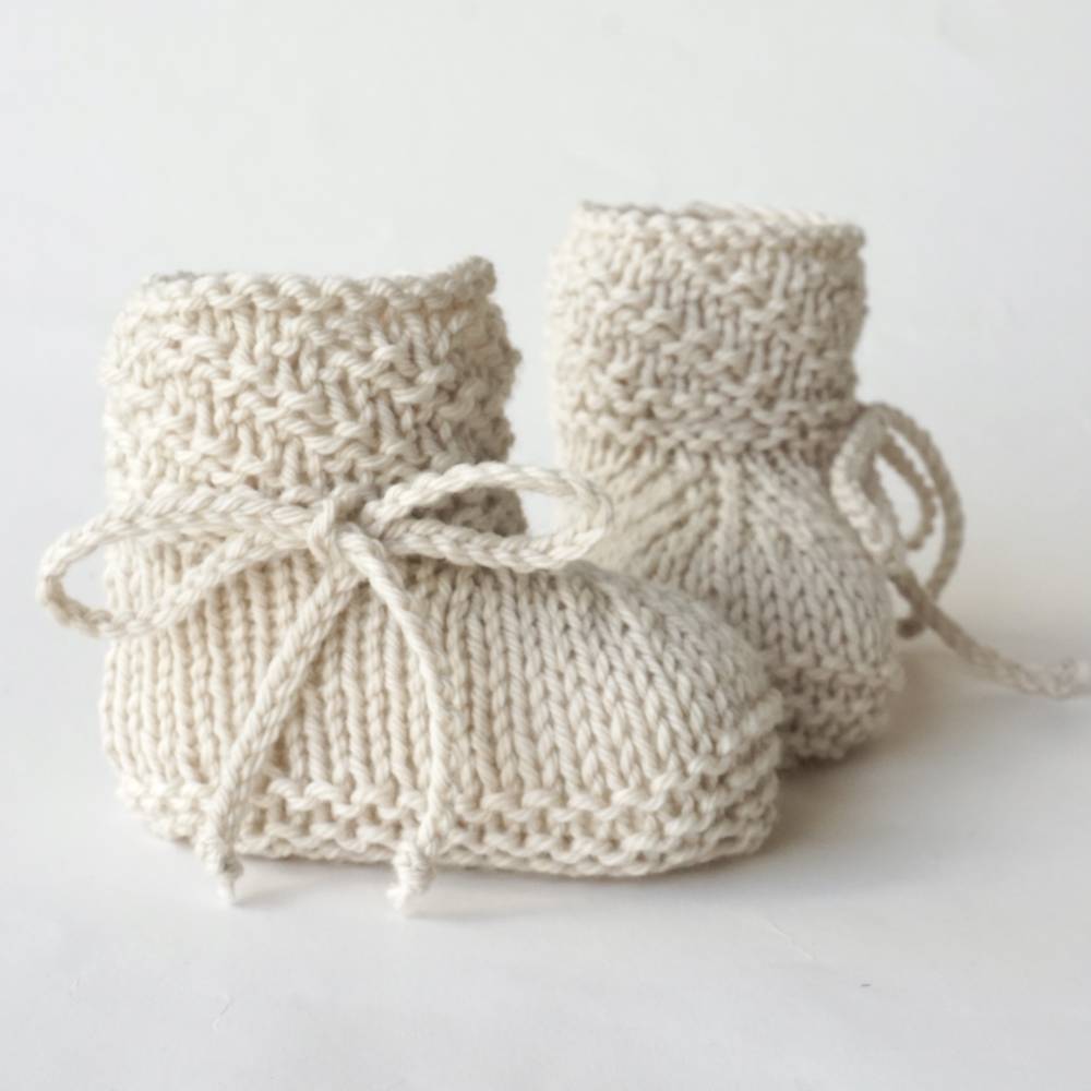Strickanleitung Babyschuhe Strickschuhe PDF E-Book Stricken Handarbeit Baby Taufschuhe Bild 3