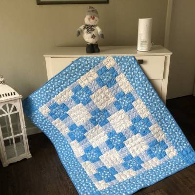 Babydecke Krabbeldecke Patchwork