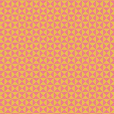 Kunstleder „Triangle Pink & Yellow“ – veganes PU Kunstleder 45cm x 135 cm