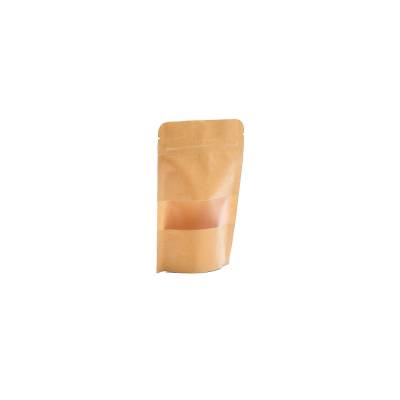 Kraft Fenstertüten Zipbeutel 10 St. 10x16 cm nachhaltige Geschenk Verpackung für Süßigkeiten Kunsthandwerk
