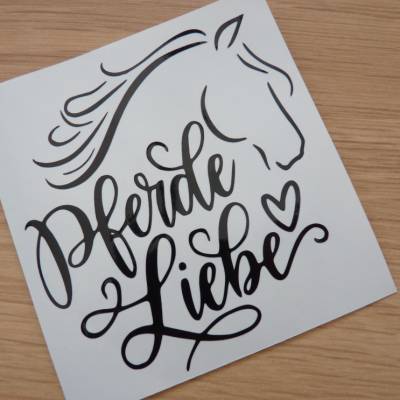 Vinyl Aufkleber Pferd, Pferdeliebe, Pferdekopf, Sticker