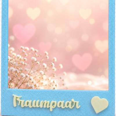 Traumpaar – 3D-gedruckter Fotorahmen im Polaroid-Stil ️