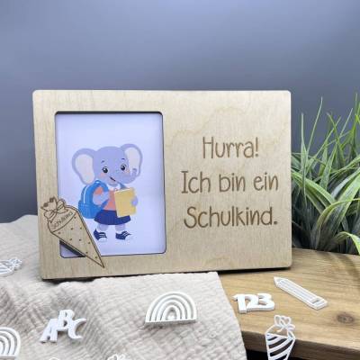 Schulkind Bilderrahmen, Geschenk Einschulung, Bilderrahmen Einschulung, Geschenk Schulkind, Fotorahmen Schulanfang
