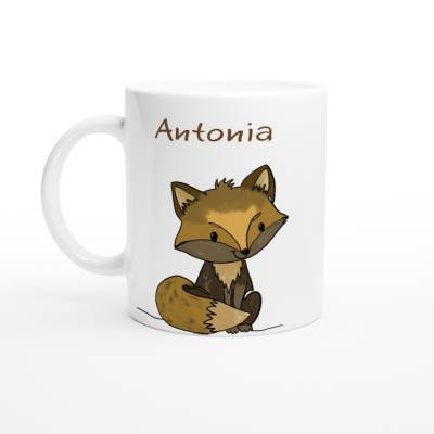 Personalisierte Tasse mit Fuchs – Du bist wie der kleine Fuchs – Geschenk für Kinder mit Wunschnamen