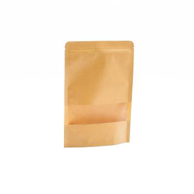 Kraft Fenstertüten Zipbeutel 10 St. 16x24 cm nachhaltige Geschenk Verpackung für Süßigkeiten Kunsthandwerk