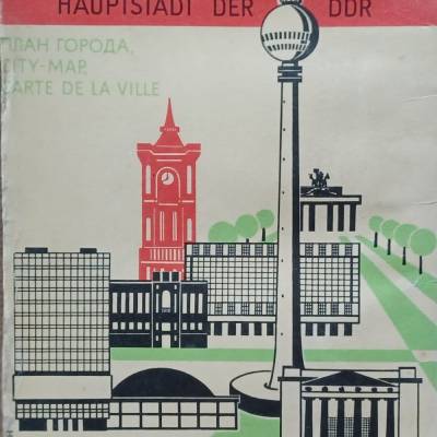 Stadtplan  Berlin Hauptstadt der DDR  1964  -