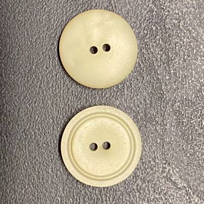 2-Loch Knöpfe Durchmesser ca. 21 mm creme mit Ring Packung ca. 21 g (ca. 12 Stück)