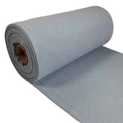 Bündchen Feinripp Strickbündchen Stoff  Uni jeansblau hell