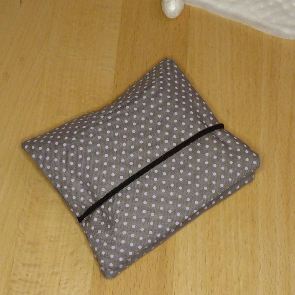 Tampontasche, Kosmetiketui, Minitäschchen aus Biobaumwolle, Handarbeit Bild 4