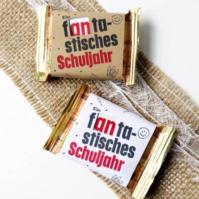 hanuta Banderole Schulstart – PDF Druckvorlage für Willkommensgeschenk zum Schulanfang