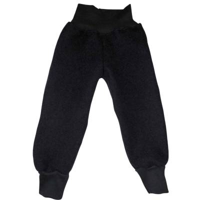 Hose aus Woll Fleece Fleecehose Gr. 62 - 158 Unifarben Dunkelblau