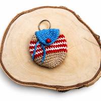 Gehäkelter Schlüsselanhänger Rucksack | Mini Täschchen | Taschenanhänger | Geschenkidee | handgemacht