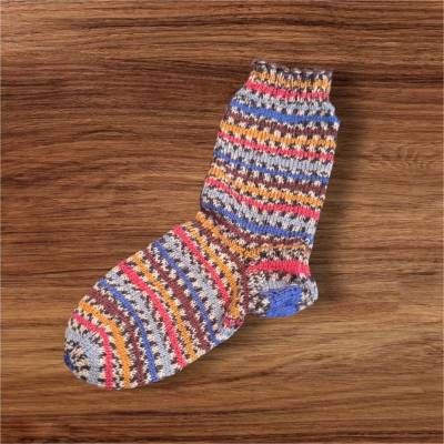 Handgestrickte Wollsocken Gr. 42/43 | Warme Stricksocken aus 75 % Schurwolle