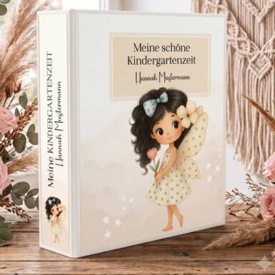ORDNER | KINDERGARTEN | personalisiert | Fee - Motiv | ID 26-111
