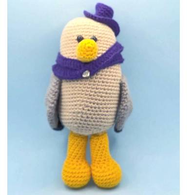 Gehäkelte Möwe Malte (22 cm) | Hochwertiges Amigurumi aus Baumwolle | Handgefertigt als Geschenk und Dekoration