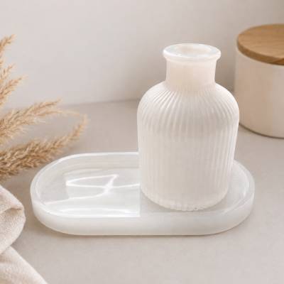 Handgefertigtes Deko-Set – Vase & Tablett