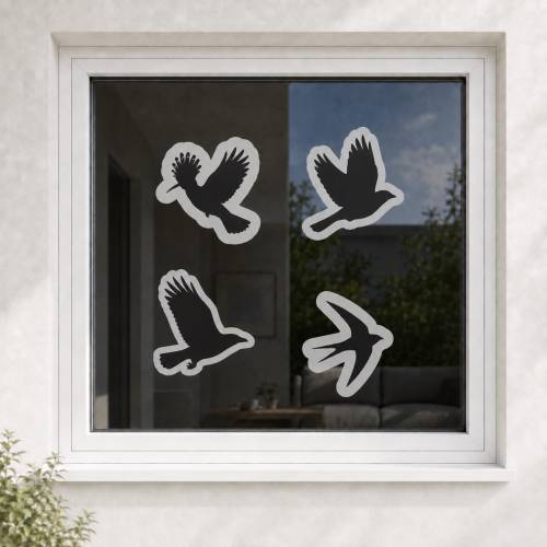 Vogelretter 3D-Druckvorlage – 10 Vogelmotive für Fensterscheiben als mehrfarbige 3MF-Dateien