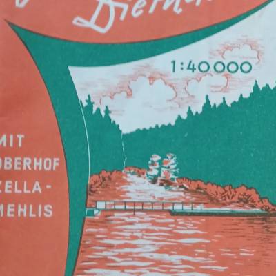 Wanderkarte Tambach- Dietharz mit Oberhof,Zella-Mehlis - 1964 -