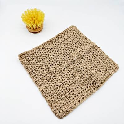 Seifenlappen & Waschlappen Baumwolle, 19x17 cm, Badezimmer waschbar bei 30 Grad, wiederverwendbar, Zero Waste chestnut